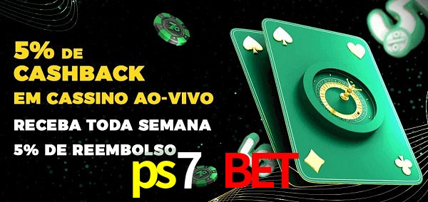 Promoções do cassino ao Vivo ps7 bet